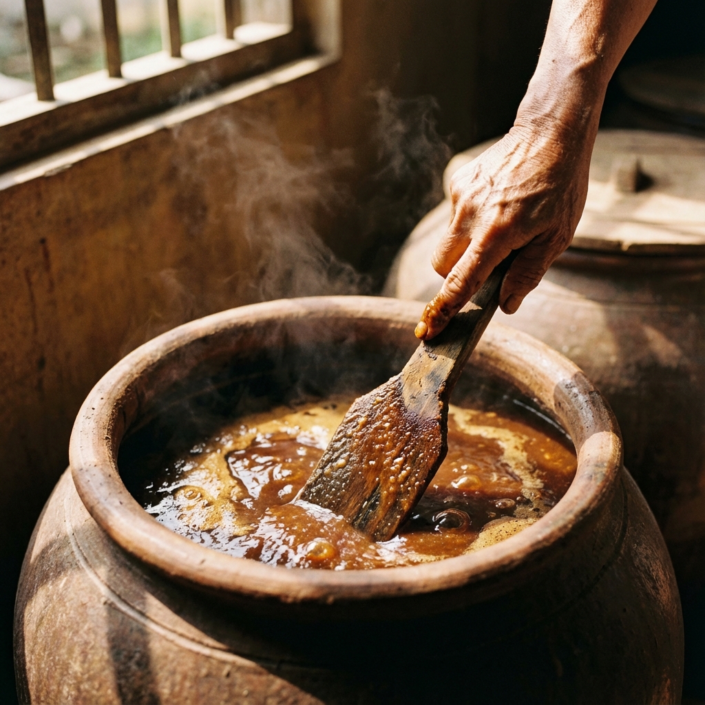 Làm tương truyền thống