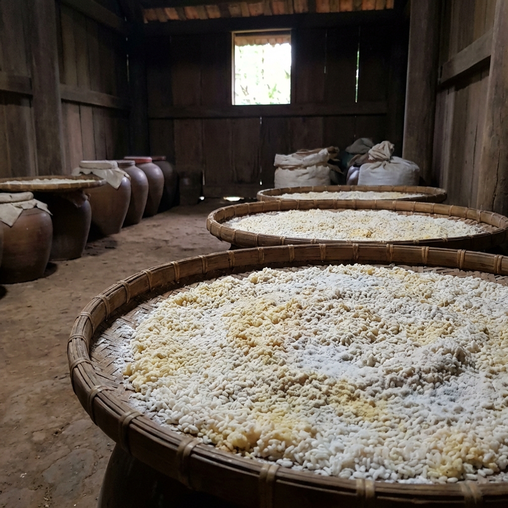 Ủ mốc nếp cái